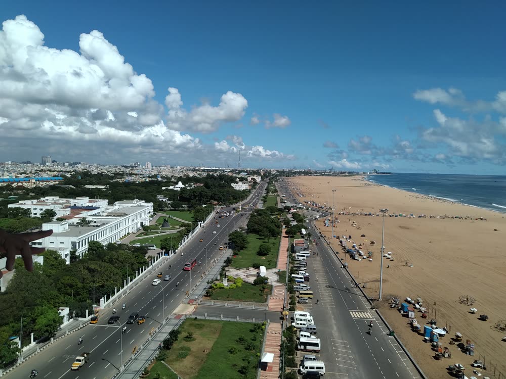 Aerial view of Chennai skyline, representative of real estate development power needs